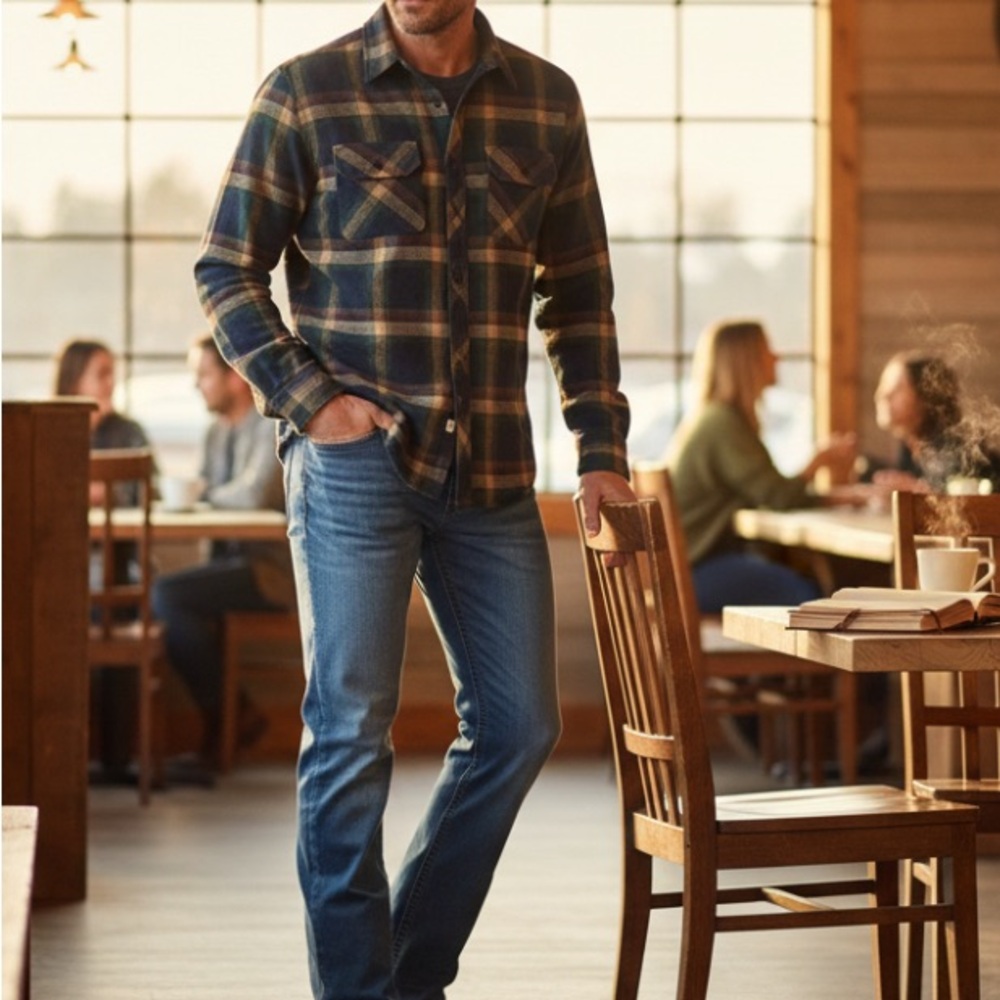 Seven7 Men’s Premium Denim Bootcut Jeans – W32 L34